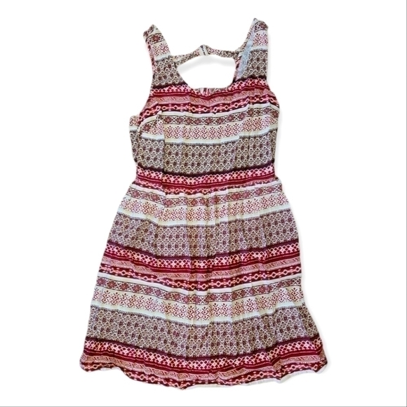 𝅺Boho Lattice Back Peplum Top - Picture 1 of 2